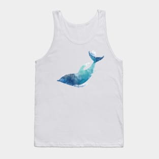 Watercolor playing dolphin Tank Top